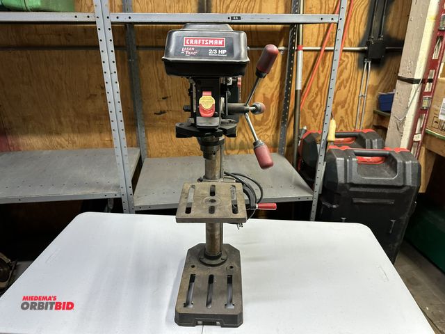 Lot 1-4101 - (1) Craftsman, model 137.219000, bench top variable speed 10" drill press, 120V/620-3100 RPM 5-speed...