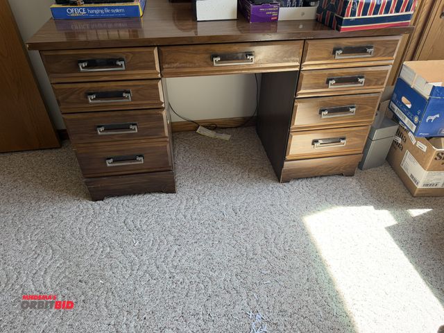 Lot 1-19199 - (1) wooden desk, 54" x 24".