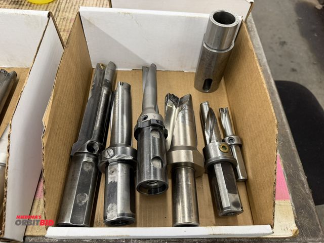 Lot 1-1715 - Lot of (6) indexable drilling heads, includes 1.938" to 3.875", and more.