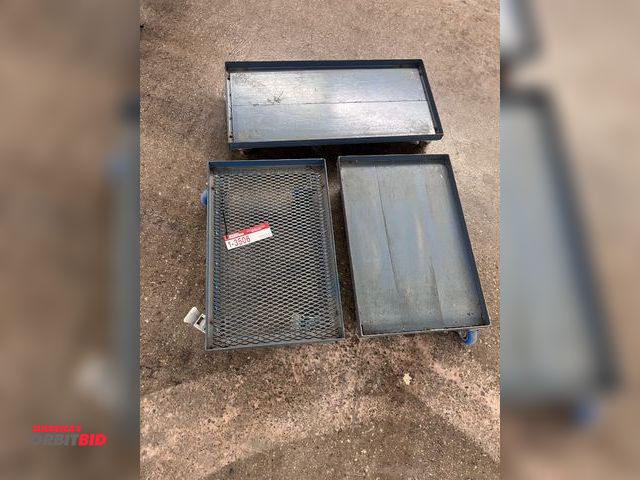 Lot 1-3506 - (3) Metal Caster Carts