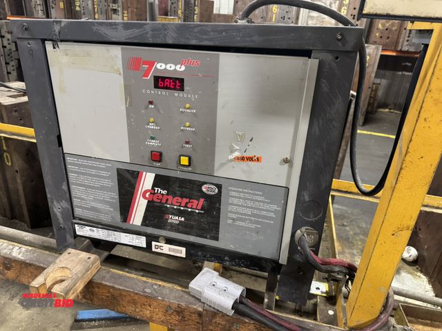 Lot 1-2536 - (1) Yuasa The General Battery Charger, model TGW-18-775, battery type LA, 18-cell, 36V output, 208-2...