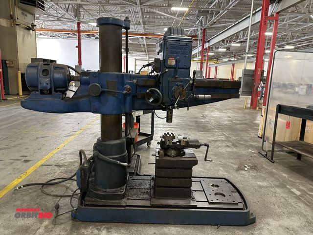 Lot 1-17378 - (1) Cincinnati Bickford radial arm drill (model unknown), with approx. 10" diameter x 6' tall post, ...