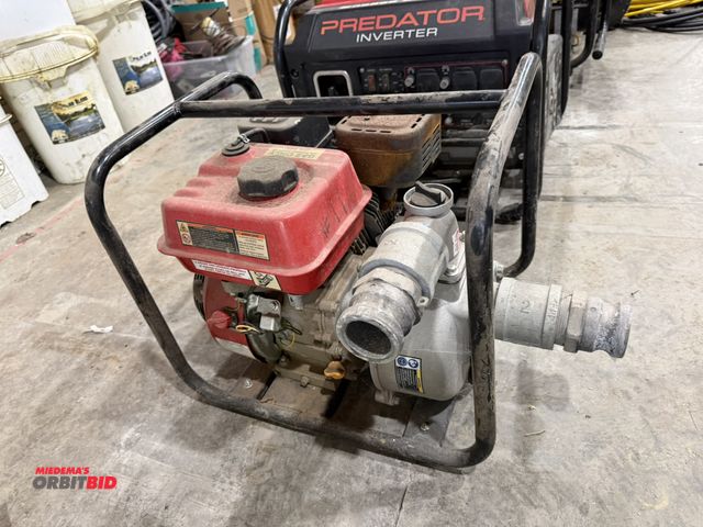 Lot 1-18647 - (1) Predator 2" trash pump, 212cc gas engine, engine pulls through and has compression.