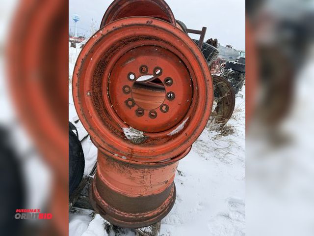 Lot 1-11669 - (2) tractor tire rims, approx. 25.5" diameter, 19.5" from inside of bead to inside of bead.