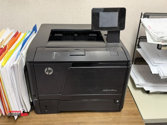 Lot 1-12549 - (1) Hewlett Packard LaserJet Pro 400 M401DN, printer, in working condition with touch screen control...