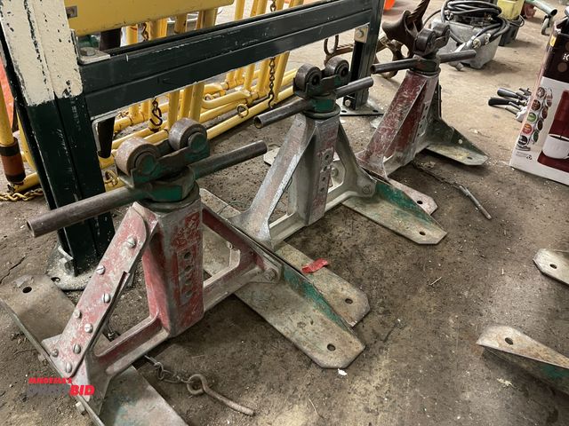 Lot 1-6226 - Lot of (3) Greenlee reel stands.