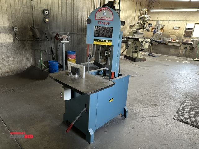 Lot 1-17655 - (1) 2015 Roll-In Saw, model EF1459, variable speed vertical band saw, S/N 14106EF (440V, 3 phase ele...