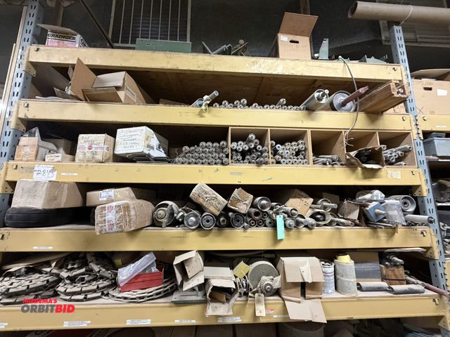 Lot 1-16990 - Entire contents of shelves shown in photo, does not include bottom shelf of racking, contents includ...