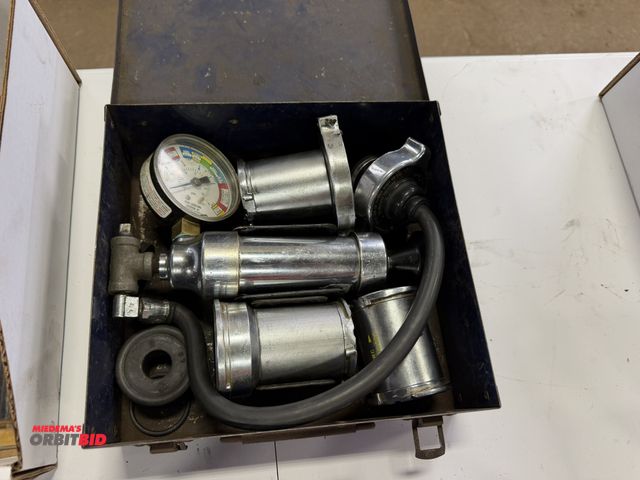 Lot 1-18464 - (2) Balkamp, model 4-1162, pressure tester for cooling systems, and pressure caps, with steel case.