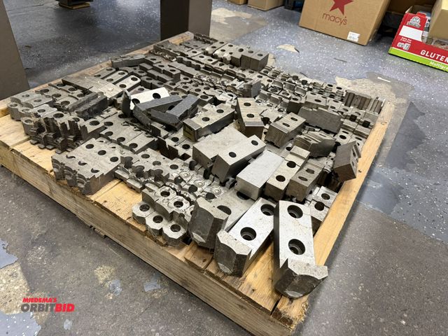 Lot 1-10274 - (1) skid of assorted steel chuck jaws.