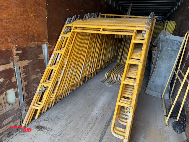 Lot 1-2639 - Lot of (25) Granite Industries, model BF0566S, 1 5/8" open end scaffolding frames, 5' wide x 6' 6" h...