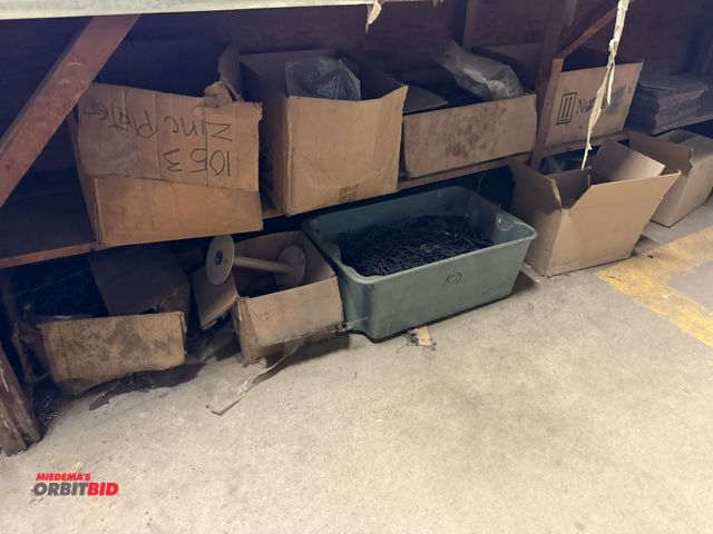 Lot 1-18835 - Large lot of old stock inventory, includes various safety pins, metal plates, and miscellaneous othe...