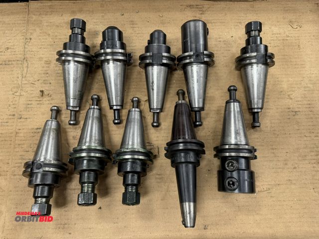 Lot 1-1943 - Lot of (10) assorted Cat 40 Type tool holders.