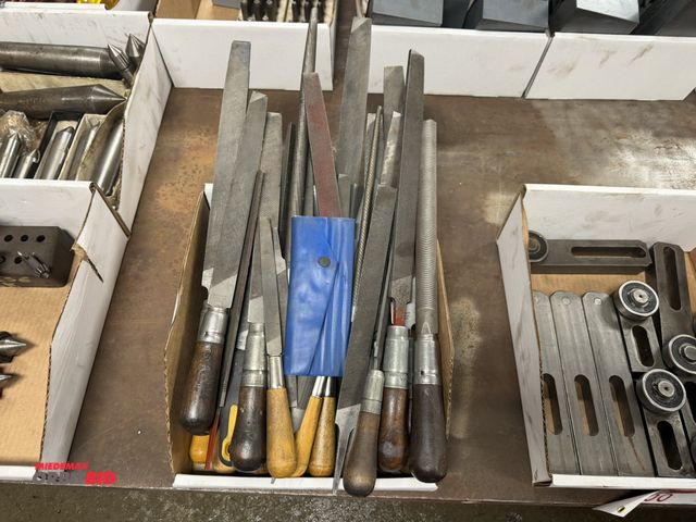 Lot 1-6501 - Large lot of assorted hand files, some with wood handles, some with resin handles.
