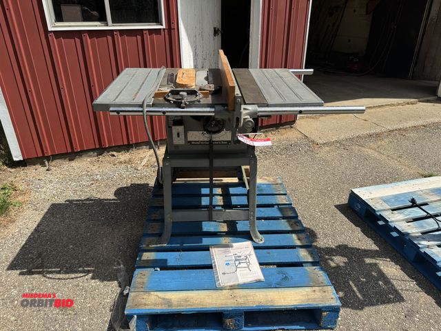 Lot 1-3253 - (1) Rockwell 10" contractors table saw,model 34-41, sn: 81A03397, 110V plug