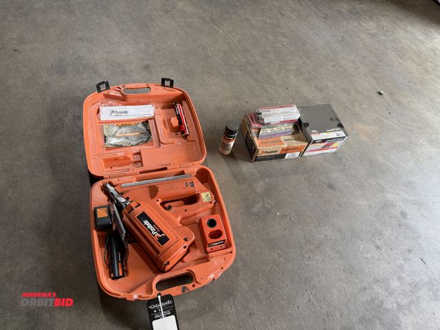 Lot 1-102623 - (1) Paslode cordless nailer with extra nails