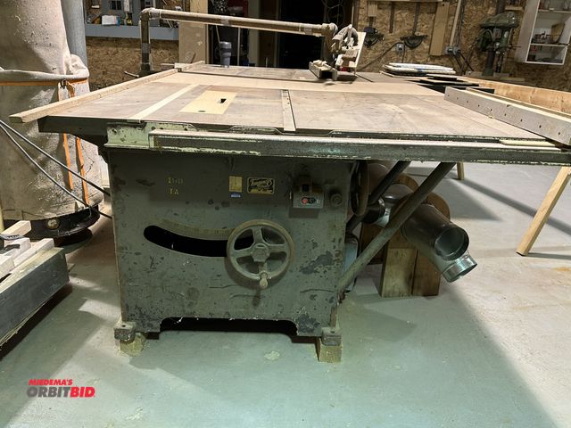 Lot 1-17537 - (1) Tannewitz, model XJW, 10" table saw, S/N 13472, table is approx. 66" width x 44" length, include...
