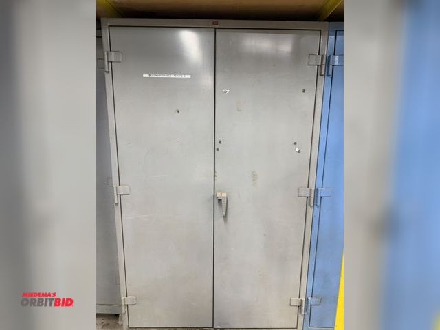 Lot 1-17114 - (1) Lyon 2-door storage cabinet, 48" wide x 24" deep x approx. 78" tall.