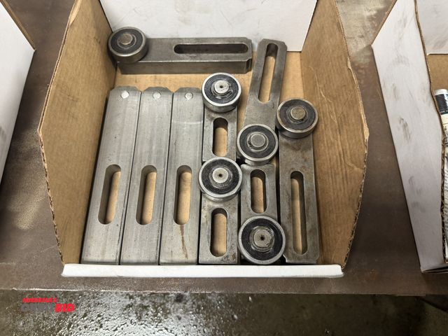 Lot 1-6500 - Lot of assorted lathe steady rest guides.