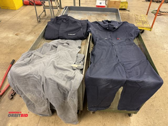 Lot 1-6348 - Lot of (2) American Safety Clothing high voltage, X-large bib pants, and (1) Salisbury arc flash cov...
