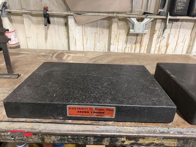 Lot 1-18560 - (1) Brown &amp; Sharpe black granite surface plate, 18" x 12" x 2 1/8".
