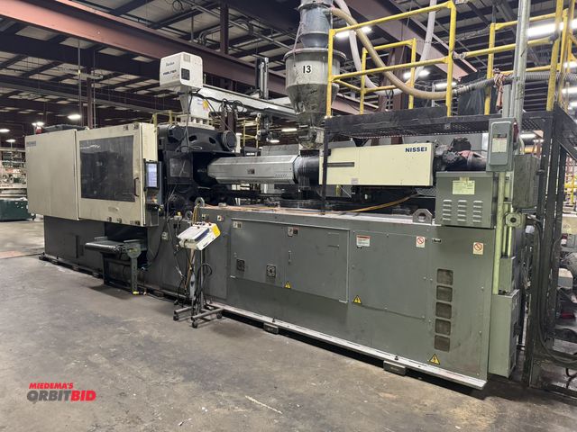 Lot 1-2518 - (1) 2018 Nissei, model FNX460 IIIA-160A, plastic injection molding machine, 501-ton capacity X, 54 o...