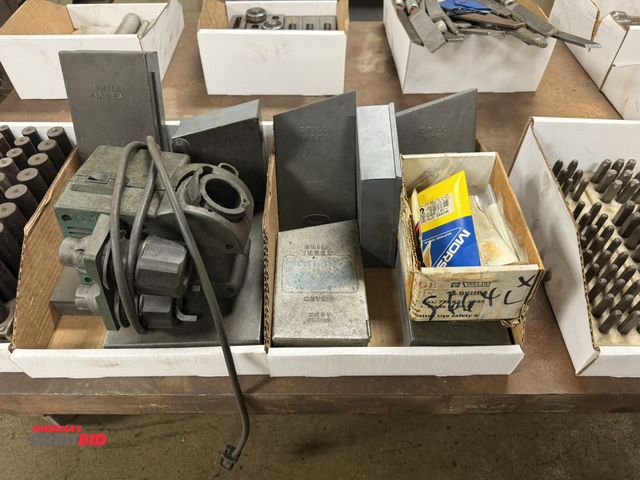 Lot 1-6397 - (1) Drill Doctor with assorted drill indexes (some partial), and small box of loose drill bits.