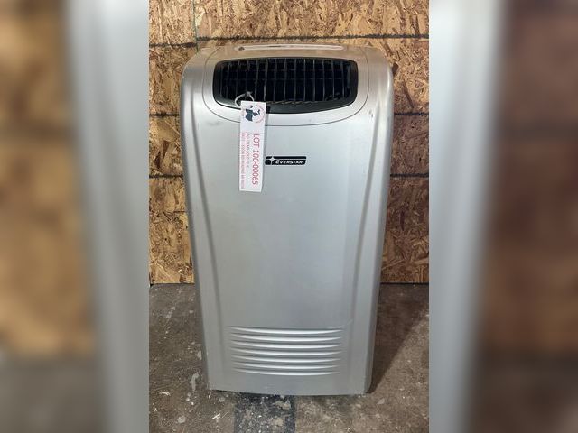 Lot 106-00065 - Electric Free Standing Everstar MPK-10CR1 null Used in working condition. 
Everstar portable room air conditioner. 

Model: MPK-10CR-1
Three Modes: Cool/Dry/Fan 
Temperature Adjust (Fahrenheit or Celsius)
Timer