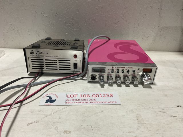 Lot 106-001258 - Cobra 29 LTD Classic CB radio with Cobra Regulated power pak. Works according to seller. Comes with ...