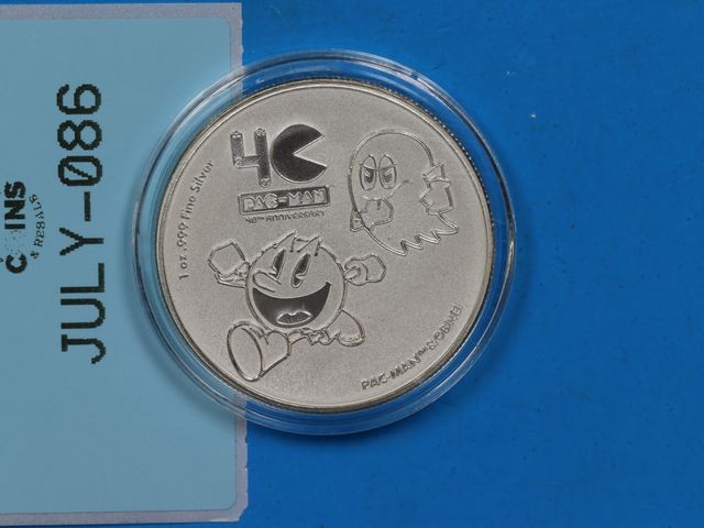 Lot 108-086 - 2020 NIUE $2 PAC MAN 40TH ANNIVERSARY VIDEO GAME SILVER COIN