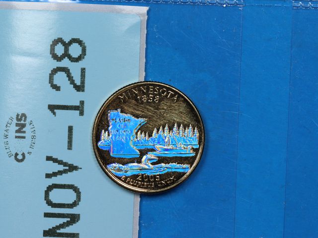 Lot 108-128 - 2005 MINNESOTA QUARTER THAT HAS A HOLOGRAM ON THE DESIGN