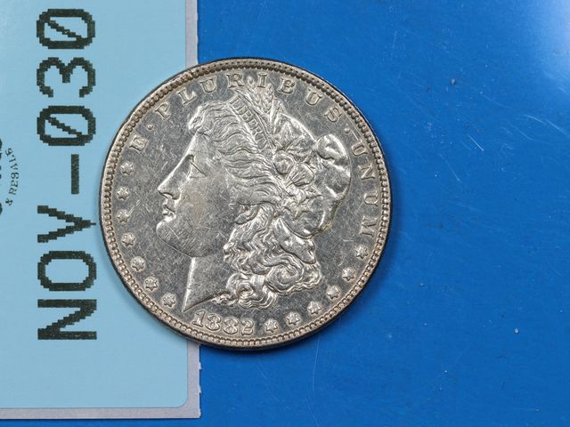 Lot 108-030 - 1882 $1 MORGAN SILVER DOLLAR EARLY US TYPE COIN