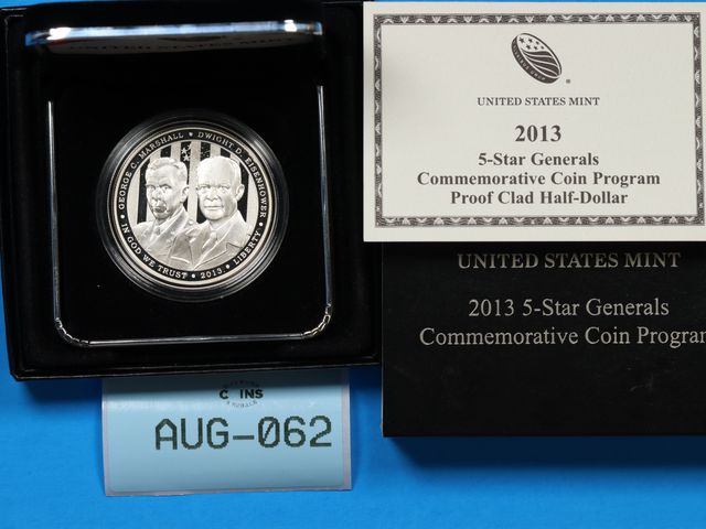 Lot 108-062 - 2013 5 -STAR GENERAL COMMEMORATIVE COIN PROGRAM UNITED STATES MINT U.S. ARMY COMMAND AND GENERAL STA...