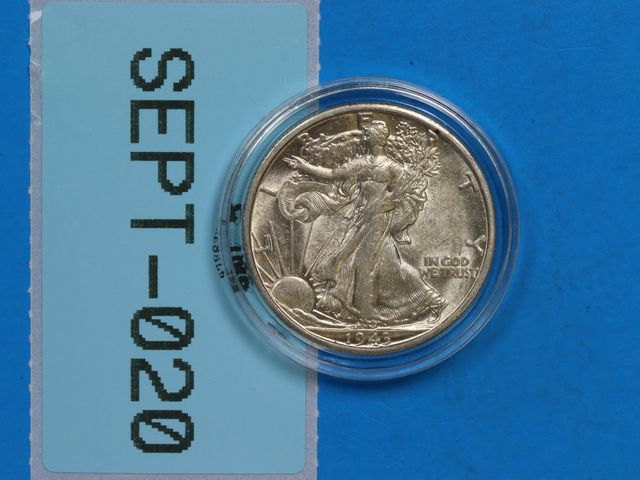 Lot 108-020 - 1943-S SILVER WALKING LIBERTY HALF DOLLAR 50C EARLY U.S SILVER TYPE COIN