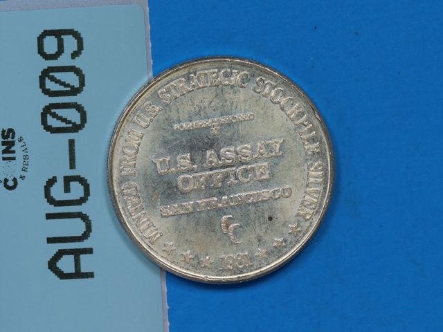 Lot 108-009 - 1oz SILVER ROUND U.S ASSAY ONE TROY OUNCE 999 FINE SILVER