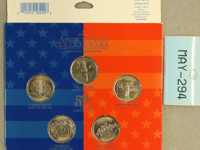 Lot 108-294 - AMERICAN SPIRIT 2002 QUARTER COLLECTION HALLMARK UNC