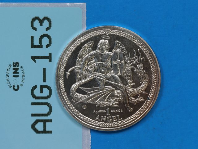 Lot 108-153 - 2014 SILVER 1oz ANGEL ILSE OF MEN .999 FINE SILVER PROOF SILVER COIN