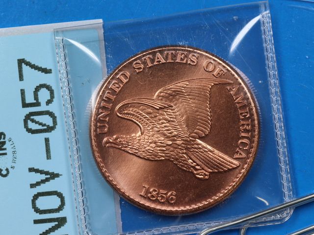 Lot 108-057 - 1oz 999 COPPER ROUND FLYING EAGLE ONE CENT DESIGN