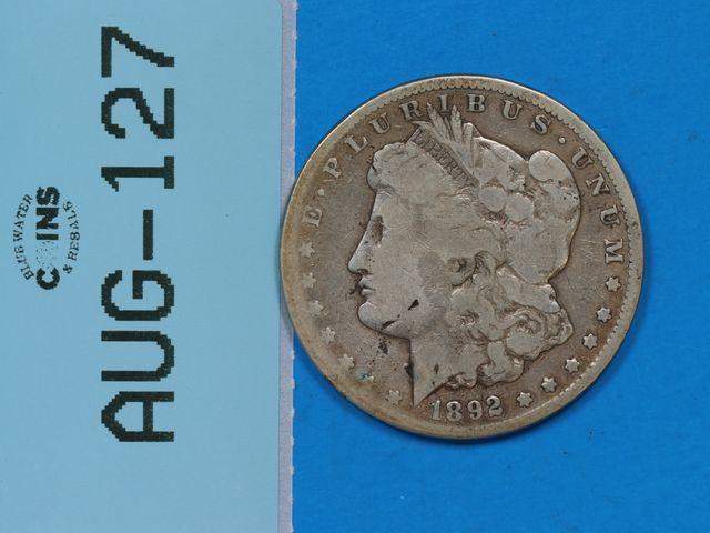 Lot 108-127 - 1892 CC SILVER MORGAN DOLLAR EARLY U.S. TYPE COIN SILVER