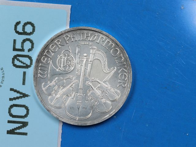 Lot 108-056 - 2017 999 SILVER PHILHARMOIC AUSTRIA SILVER COIN BULLION