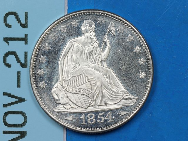 Lot 108-212 - 1OZ 999 SILVER BULLION ROUND 1854 DATED SEATED LIBERTY DESIGN