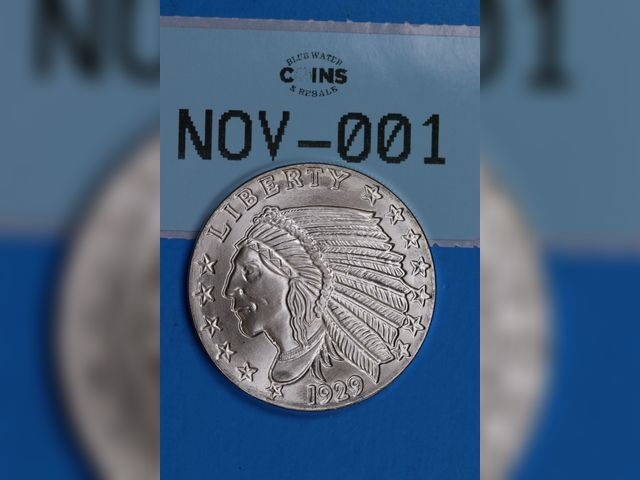 Lot 108-001 - 1oz 999 SILVER 1929 DATED INCUSED INDIAN DESIGN BULLION ROUND