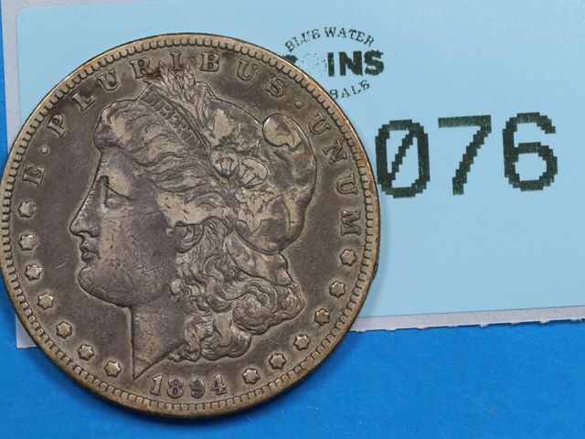 Lot 108-076 - 1894 S SILVER MORGAN DOLLAR EARLY U.S TYPE COIN