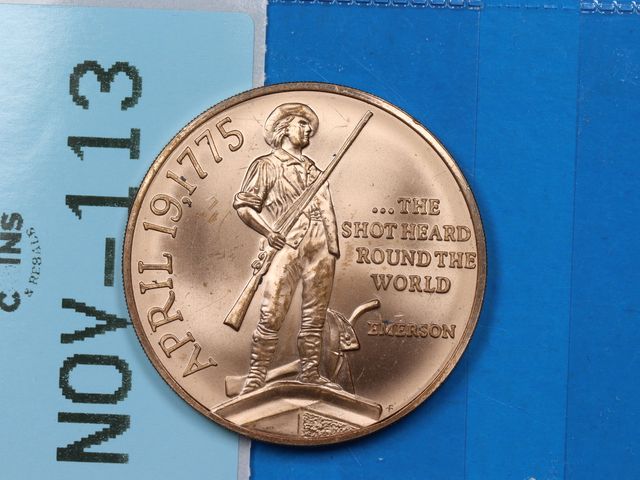 Lot 108-113 - SHOT HEARD ROUND THE WORLD NOVELTY TOKEN