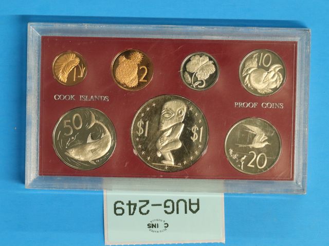 Lot 108-249 - 1972 COOK ISLAND PROOF 7 PIECE COINS SET