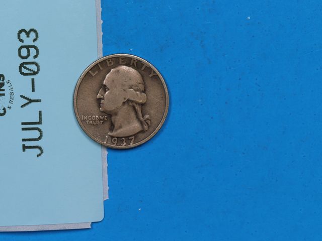 Lot 108-093 - 1937-S 25C WASHINGTON SILVER QUARTER DOLLAR US TYPE