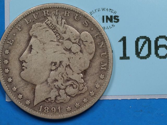 Lot 108-106 - 1891 O SILVER MORGAN DOLLAR $1 EARLY U.S TYPE COIN ONE DOLLAR