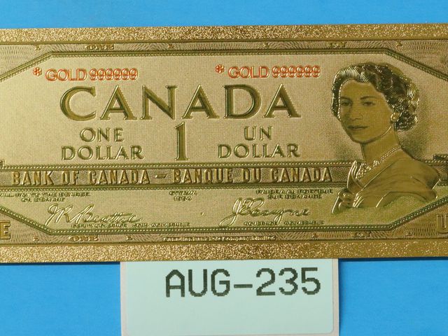 Lot 108-235 - CANADA ONE DOLLAR GOLD FOIL NOTE