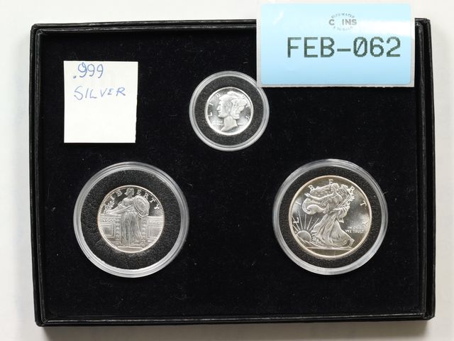 Lot 108-062 - SILVER HALF/QUARTER/TENTH OUNCE SILVER .999