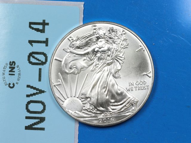 Lot 108-014 - 2016 AMERICAN SILVER EAGLE 1oz 999 SILVER BULLION COIN UNITED STATES MINTED